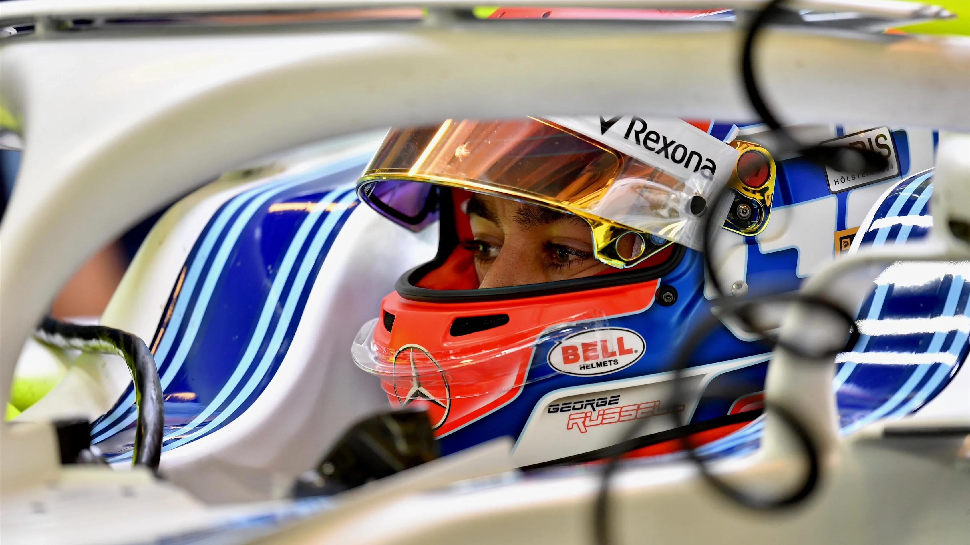 George Russell, Williams FW41 at Formula One Testing, Day One, Yas Marina Circuit, Abu Dhabi, UAE,